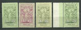 Macau #18,19 Charity Tax 2 Sets Mint And Used - L2978 - Neufs