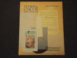 TURKS CAICOS - BF 1981 PICASSO - NUOVO(++)-TEMATICHE - Turks & Caicos