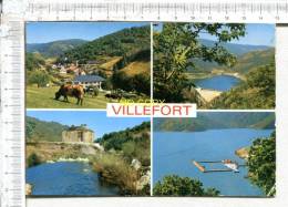 VILLEFORT -  Alt   605 M -  4 Vues - Villefort