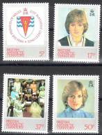 BAT British Antarctic Territory 1982 Princess Diana - Mi.94-97 -  MNH - Ongebruikt