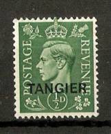 MOROCCO AGENCIES (TANGIER) 1944 ½d SG 251 LIGHTLY MOUNTED MINT Cat £12 - Uffici In Marocco / Tangeri (…-1958)