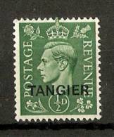 MOROCCO AGENCIES (TANGIER) 1944 ½d SG 251 LIGHTLY MOUNTED MINT Cat £12 - Bureaux Au Maroc / Tanger (...-1958)