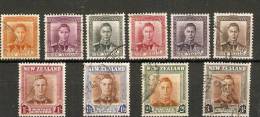 NEW ZEALAND 1947 - 1952 FINE USED SET SG 680/689 Cat £11 - Used Stamps