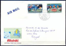 AITUTAKI  1994 FDC  Circulated The Peaceful Exploration Of Outer Space - Aitutaki