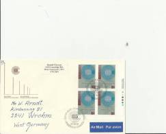CANADA 1987  – FDC 9TH COMMONWEALTH HEADS OF GOVERNMEENT MEETING – VANCOUVER OCT 13-17 - ADDR TO GERMANY W 1 LOWER RIGHT - 1981-1990