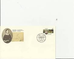 CANADA 1988 – FDC 150 YEARS BIRTH OF FRANCES ANN HOPKINS – PAINTER    W 1 ST OF 37 C POSTM THUNDER BAY - ONT  NOV 18 –RE - 1981-1990