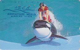 Télécarte Japon / 330-21866 - BALEINE ORQUE / Dressage - ORCA WHALE  Japan Phonecard Telefonkarte - 196 - Delfines