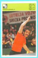 Svijet Sporta Cards - Gabor Gergely    189    Table Tennis - Tennis De Table