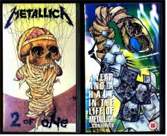 3 X VHS Musikvideo Metall :  Metallica 2 Of One  +  A Year And A Half In The Life Of Metallica   ,  Von Ca. 1990 - Concert En Muziek