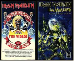 2 X VHS Musikvideo Heavy Metall : Iron Maiden : The First Ten Years + Live After Death   ,  Von Ca. 1990 - Concert Et Musique