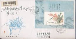CHINA CHINE 1988.12.25. T .129 SOUVENIR SHEET F.D.C.THROUGH POST - Neufs