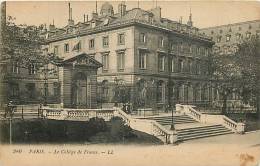 PARIGI - PARIS. IL COLLEGE DE FRANCE AGLI INIZI DEL '900. CARTOLINA DEL 1918 - Enseignement, Ecoles Et Universités