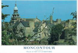 MONCONTOUR - Petite Cité De Caractère : Son Clocher Du XVIIe Siècle - COULEURS DE BRETAGNE - 2 Scans - Moncontour