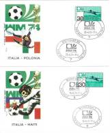 GIRO COMPLETO DEGLI ANNULLI MONDIALI DI CALCIO MONACO 1974 - SOCCER - WORLD CHAMPIONSHIP 7 FDC - 1974 – Germania Ovest