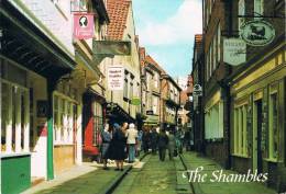 THE SHAMBLES - YORK - Animation Avec Nombreux Personnages, 2 Bonnes Soeurs En 1er Plan - Circulée En 1989 - York