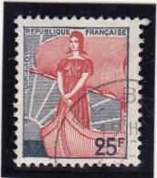 FRANCE     1959  Y.T. N° 1216  Oblitéré - 1959-1960 Marianne à La Nef