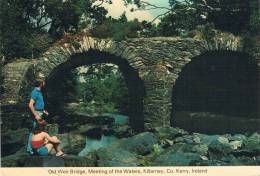 Old Weir Bridge, Meeting Of The Waters, KILLARNEY - KERRY - 2 Personnages En 1er Plan - Circulée En 1978 - Kerry