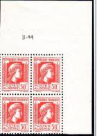 MARIANNE D'ALGER - CD Du 50c  "Poste Algérie" (3-44)** - Unused Stamps