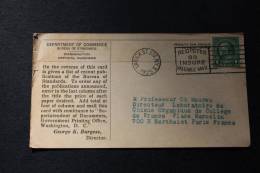 1925 Lettre, Cover Postcard Departement Of Commerce Bureau Of Standards Washington Official Business Flamme Insure - Briefe U. Dokumente
