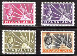 Nyasaland 1938 King George V 4 Highest Values MLH *  SG 135-138 - Nyassaland (1907-1953)