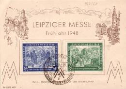 Sonderkarte Leipziger Frühjahrsmesse 1948 - Cartas & Documentos