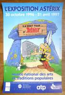 RARE AFFICHE PUBLICITAIRE L'EXPOSITION ASTERIX AU MUSEE DES ATP 1997 UDERZO - Posters