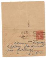 Carte Lettre Toulouse 1932 à Destination Rieumes Haute Garonne - Cartoline-lettere
