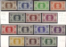 WALLIS Et FUTUNA 1944     Série De Londres Compléte  Poste Yvert    N° 133 à 146  Neufs Sans Charnières - Unused Stamps