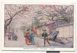 3384-YOKOHAMA-(JAPON)-CERISIERS EN FLEURS-ANIMATION-FP - Yokohama