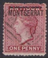 MONTSERRAT QV 1876 1d SG 1 U XZ256 - Montserrat