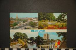 BEDFORD   POSTCARD  4 Views - Bedford