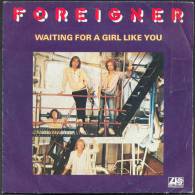 45 T FOREIGNER  2 TITRES  " ATLANTIC "   WAITING FOR A GIRL LIKE YOU - Nueva Era (New Age)