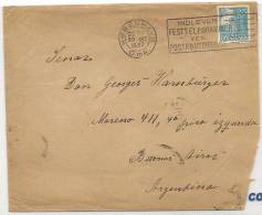 DENMARK - 1932 COVER To BUENOS AIRES - Yvert # 183 Solo Stamp -  Reception At Back - Briefe U. Dokumente