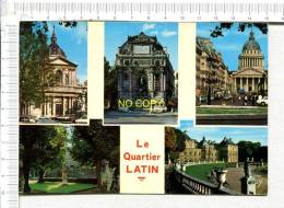 PARIS -  Le Quartier  LATIN - 5 Vues : La Sorbonne, Fontaine Place St Michel, Panthéon, Jardins Cluny, Palais Luxembourg - Onderwijs, Scholen En Universiteiten