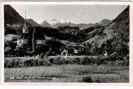 Suisse - Giswil Kirche Mit Wetterhorngruppe - Giswil