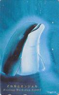 RARE Télécarte Japon / 110-182698 - BALEINE ORQUE - ORCA WHALE Japan Phonecard - WAL Telefonkarte - 254 - Delfines