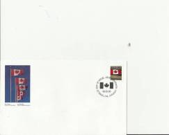 CANADA 1992 – FDC CANADA NATIONAL FLAG   W 1 ST  OF 43 C POSTM. OTTAWA, ON DEC 30 RE2177 - 1991-2000