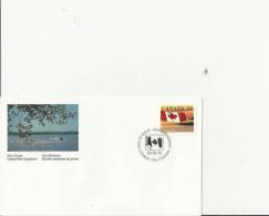 CANADA 1993 – FDC QUICK STICKS SELF ADESIVE STAMP CANADA FLAG    W 1 ST  OF 43 C POSTM. OTTAWA, ON FEB 15 RE2179 - 1991-2000