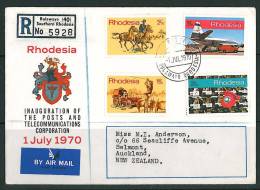 RHODESIA - 1970 Registered FDC - Rhodesien (1964-1980)