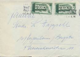 Germany BRD Europe CEPT 1956 Cover 1957 With 2 X 10 Pf. - 1956