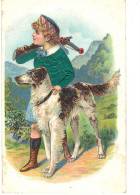 Lot 4 CPA Enfant Avec Chien - Collections, Lots & Series