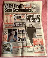 BILD-Zeitung Vom 29. Oktober 1990 : Steffi Vater Peter Graf : Sein Geständnis / Boris : Das Beste Spiel Meiner Karriere - Andere & Zonder Classificatie