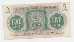 Libya Tripolitania 5 Lire 1943 XF++  P M3 - Libya