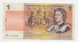 Australia 1 Dollar 1969 VF+ CRISP Banknote P 37c  37 C - 1966-72 Reserve Bank Of Australia