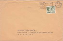 9207# SUISSE LETTRE Obl LUZERN 2 BRIEFVERSAND 1952 SBB 1902 - 1952 RASCH SICHER TEQUEM SWITZERLAND TRAIN LOCOMOTIVE - Cartas & Documentos