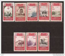 MA361SF1-L3908TA.Marruecos. Maroc.Marocco.MARRUECOS  ESPAÑOL PROTUBERCULOSOS. 1952  (Ed 361/8**) S/c.MAGNIFICA - Unused Stamps