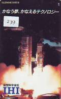 Télécarte Japon ESPACE (233) Phonecard JAPAN * SPACE SHUTTLE * Rakete * Rocket * Fusée * NASDA * LAUNCHING * - Spazio