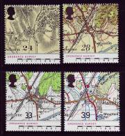 GRAND-BRETAGNE - 1991 -Bicent Du Service Cartographique - 4v Neufs// Mnh - Nuevos