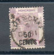 Hong Kong. 50 Cents Sur 48 C Violet - Gebraucht