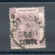 Hong Kong. 50 Cents Sur 48 C Violet - Usados